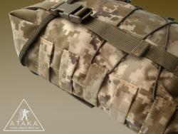 Боковые стороны подсумка с камуфлированными MOLLE стропами 